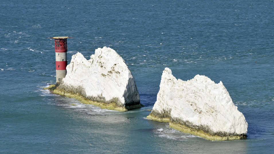 The needles off the coast of Isle of Wight