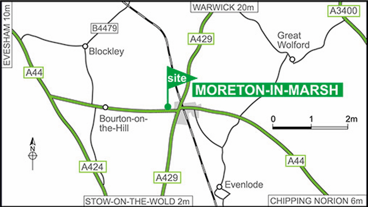 Moreton In Marsh Cotswolds Caravan Site The Caravan Club   Moreton In Marsh Caravan Club Site Map 